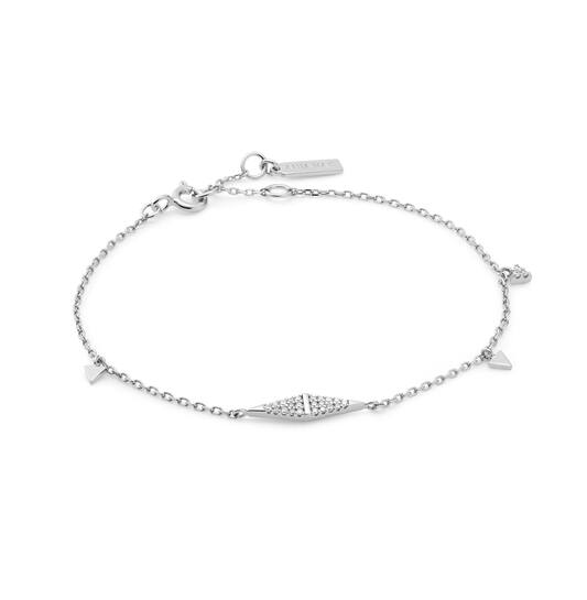  Polished Punk - Gliederarmbänder - Silber / Rhodiniert - Zirkonia - 19cm